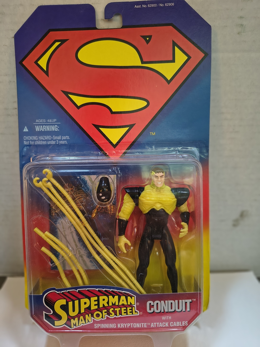 Superman Man of Steel Conduit Action Figure - Yellow & Black